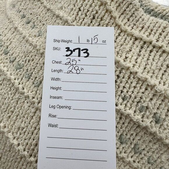 Free People One That I Want Oversized Crochet Hooded Balloon Sleeve Sweater XL - Picture 8 of 8